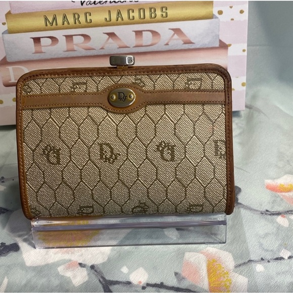Dior Honeycomb Change Purse With Snap Lock Vintage - Picture 1 of 6